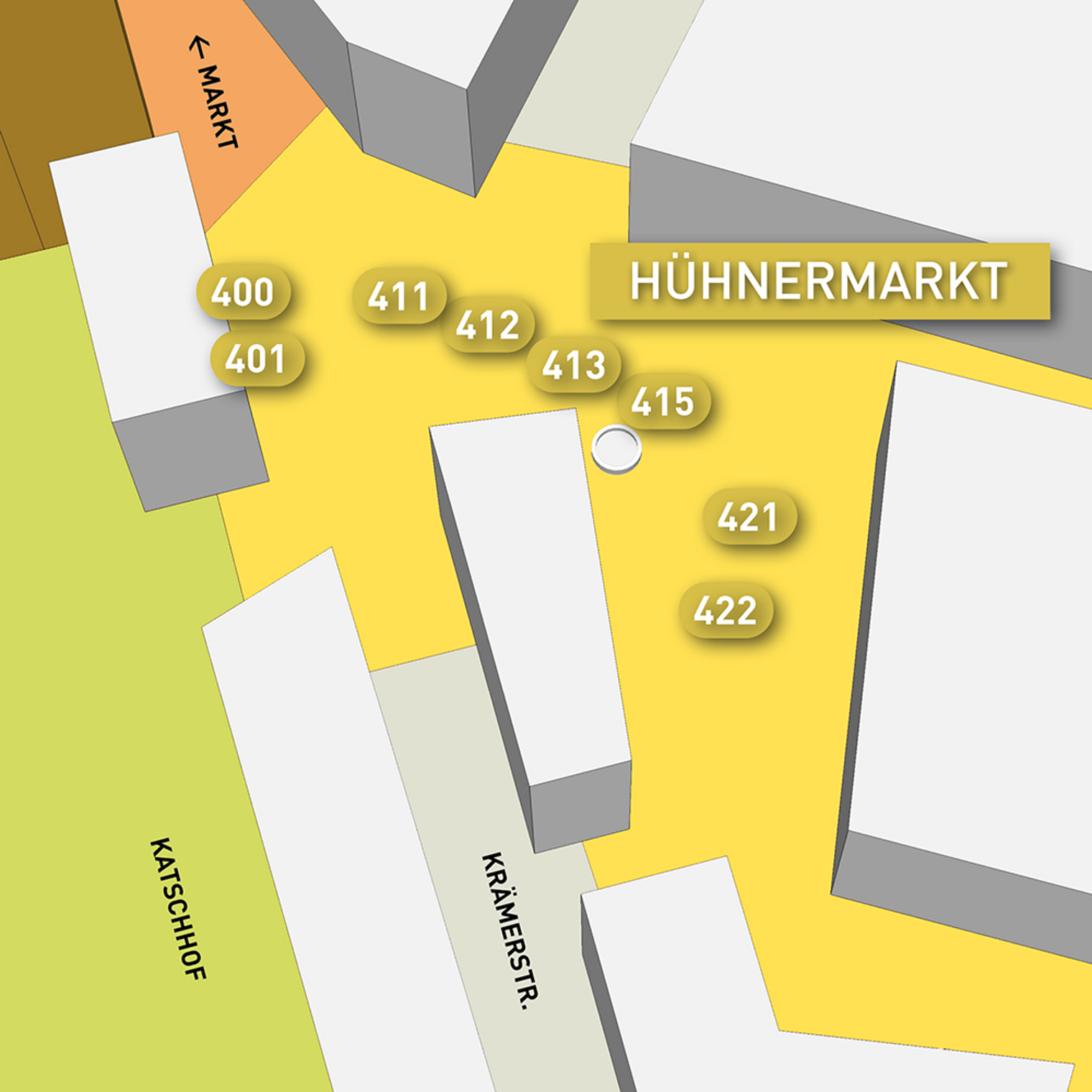 Standortkarte: Hühnermarkt / Hof
