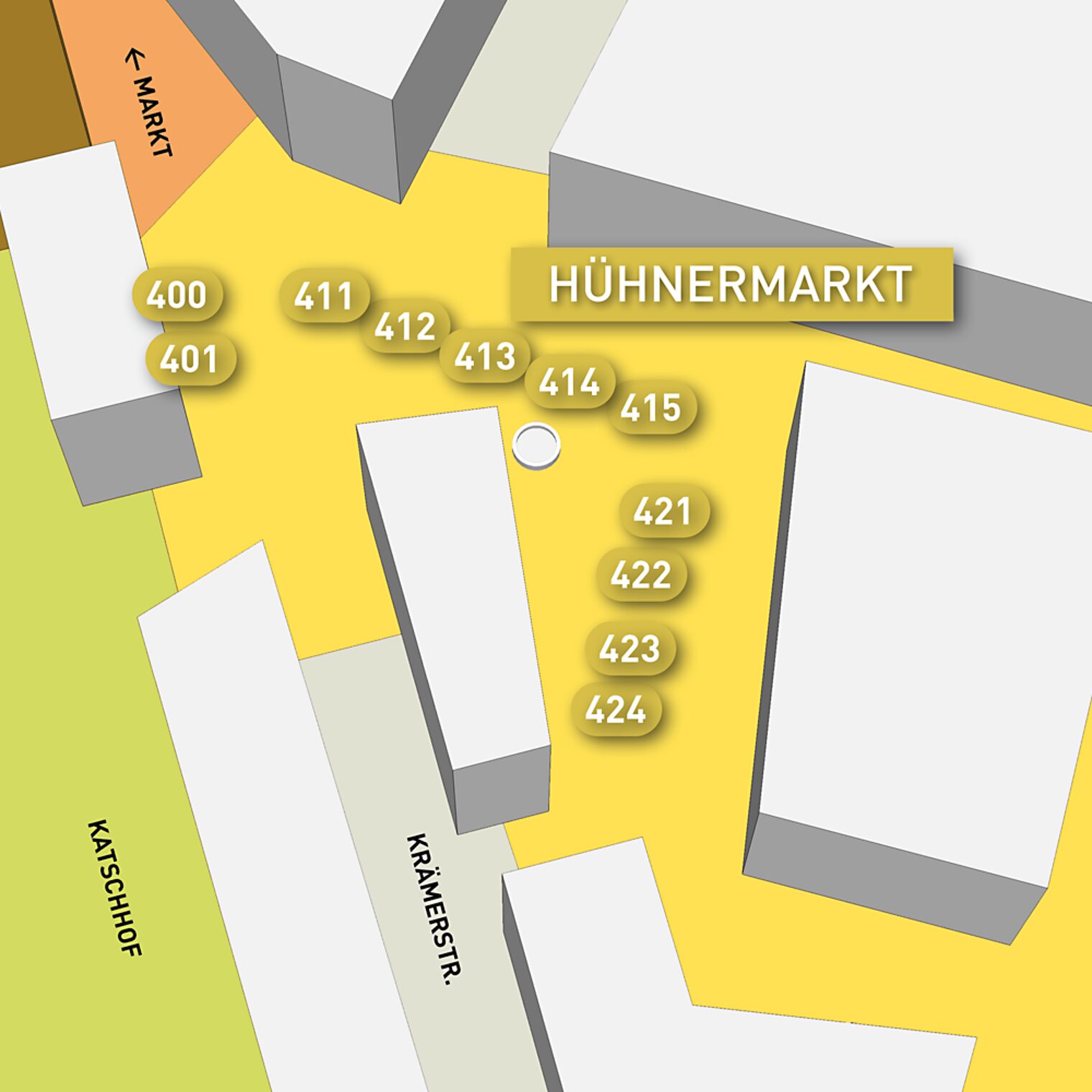 Standortkarte: Hühnermarkt